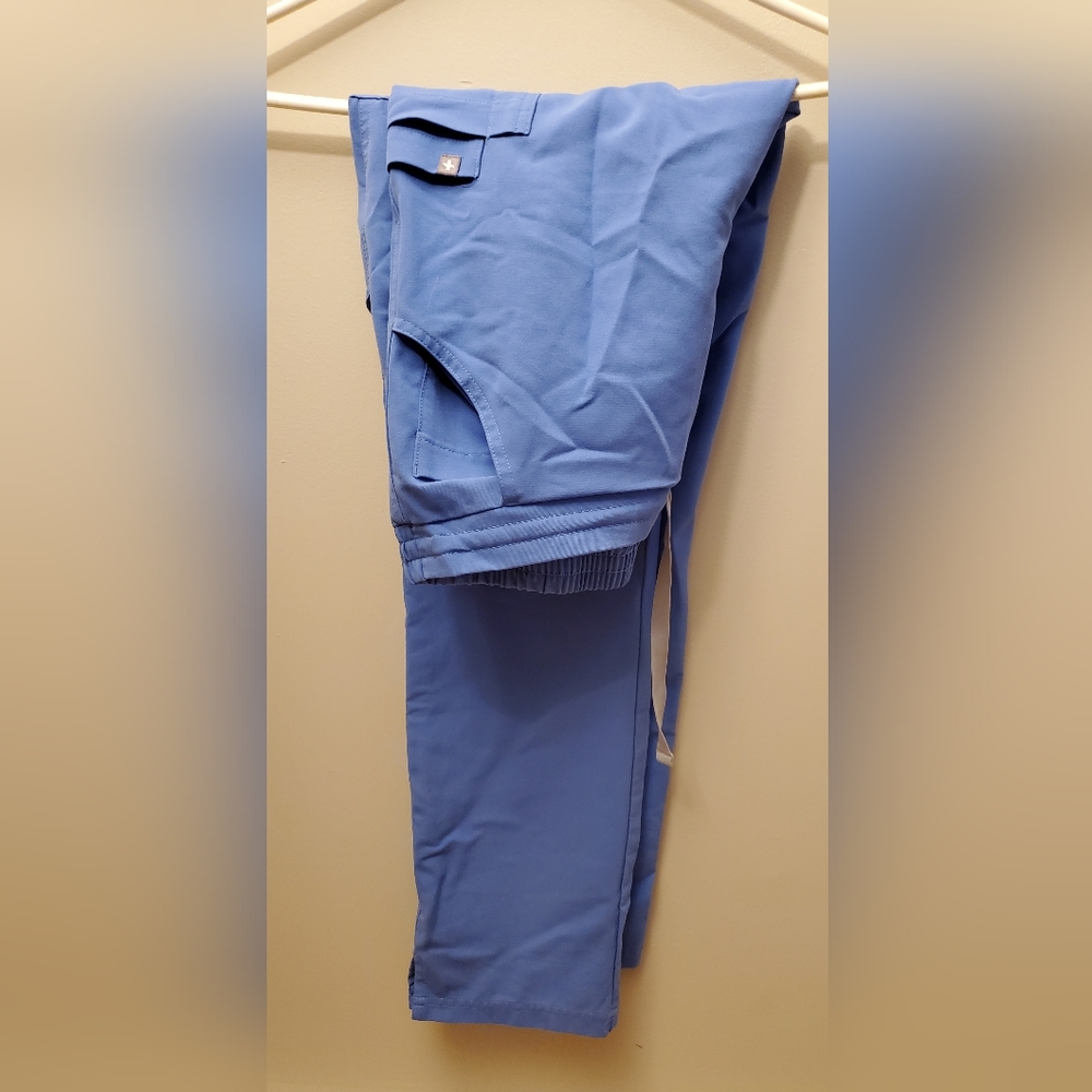 Figs Yola Scrub Bottoms, Ceil blue Small